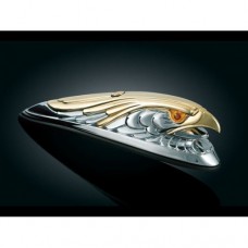 Chrome / Gold Fender Eagle with light