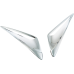 GL1800 Chrome Wind shield Garnish Vent Accents GL1800 Chrome Wind shield Garnish Vent Accents