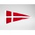 Danish Spitsflag 18x35 cm.  + 10.00€ 