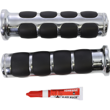 Goldwing Chrome / Rubber ISO®-Grips