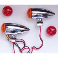 Lights, Mini bullet amber/red (pair)